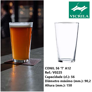 Copo Conil 56Cl  T A12 H  150X90,2Mm Vicrila                