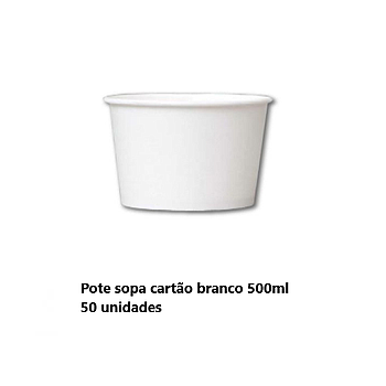 Pote De Sopa 500Ml  50 Unidades Porespack                   
