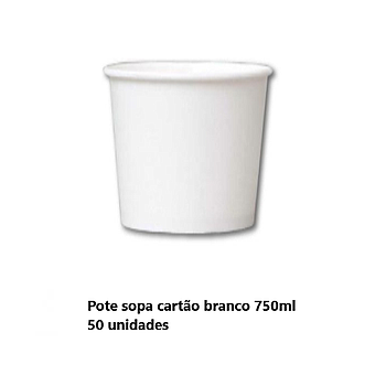 Pote De Sopa 750Ml  50 Unidades Porespack                   