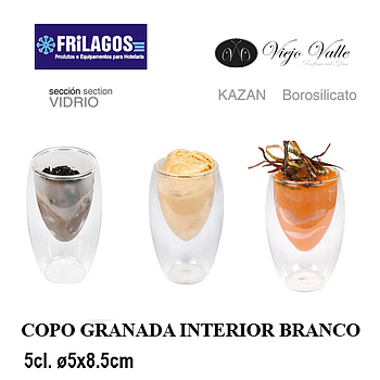 6 Copos Licor Borosilicato Granada 5Cl. Ø5X8.5Cm Kazan      