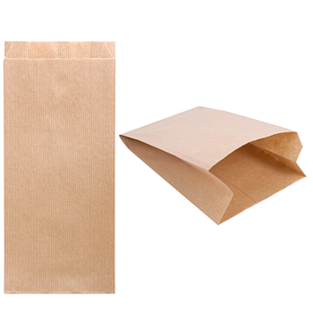 Sacos Papel 14+7X26Cm Natural Kraft 250 Unidade             