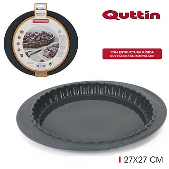 Molde De Silicone Tarte De Estrutura Rigida 27X2,5Cm Quttin 