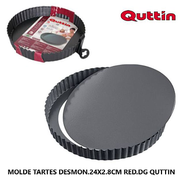 Molde Tartes Desmontavel 24X2,8Cm Quittin                   