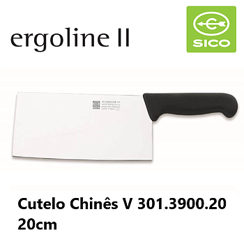 Cutelo Chinês 20Cm Linha Ergoline Ii Sico                   