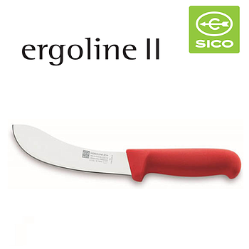 Faca Para Esfolar Cabo Vermelho 18Cm Linha Ergoline Ii  Sico