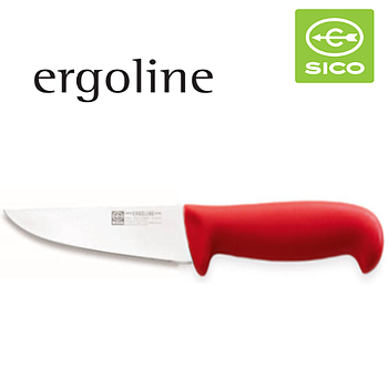 Faca De Talho Cabo Vermelho 19Cm Linha Ergoline  Sico       