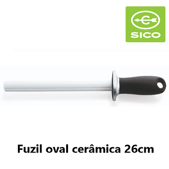 Fuzil Ceramico Oval Branco 26Cm  Sico                       