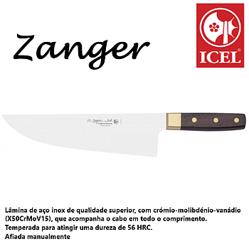 Faca Forjada De Chefe 25Cm Zanger Icel                      