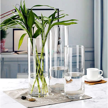 Jarra Tubular Vidro Ø12X50Cm                                
