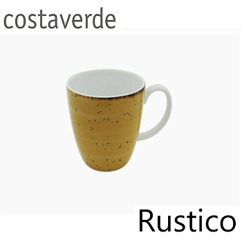 Caneca 330Ml Rustico Amarelo Porcelana Costa Verde          