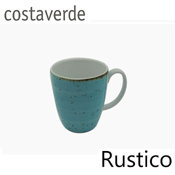 Caneca 330Ml Rustico Azul Porcelana Costa Verde             