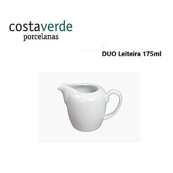 Leiteira 175Ml Porcelana Branca Duo Costa Verde             