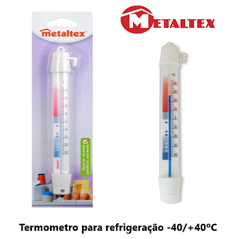 Termometro Para Refrigeração -40/+40ºc Redondo 21Cm         