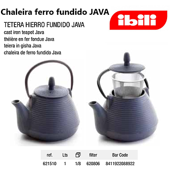Chaleira Ferro Fundido Java  1 Lt  Ibili                    