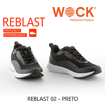 Sapatilha Reblast 02 Preto Nº37 Wock                        