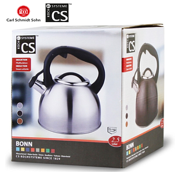 Chaleira Inox Cor Prata 2,5Lts Bonn Carl Schmidt Sohn       