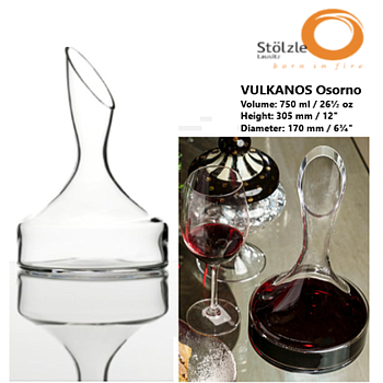 Decanter Vulkanos Osorne 750Ml 305X170Mm Stolzle            