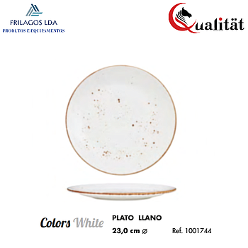 Prato Plano White  23Cm Qualitat                            