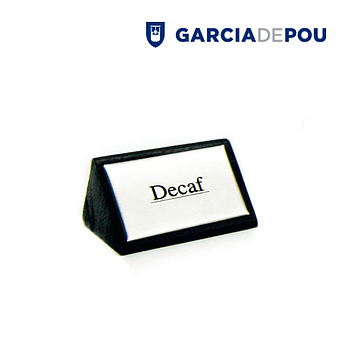 Identificador  Decaf  7,5X4,5Cm Preto Madeira               