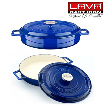 Caçarola Multiusos Edition Azul 24Cm 2,47Lt Lava Metal      