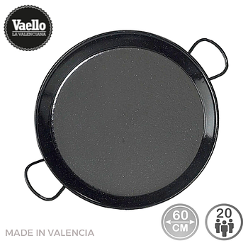 Paelheira Tradicional Aço Esmaltado 60Cm 20 Pessoas Vaello  