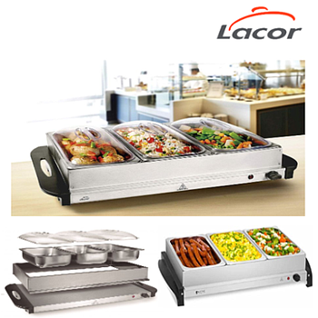 Aquecedor Buffet 3Xgn 1/3-65 2,5Lt Max.80ºc 53X35,8Cm Lacor 