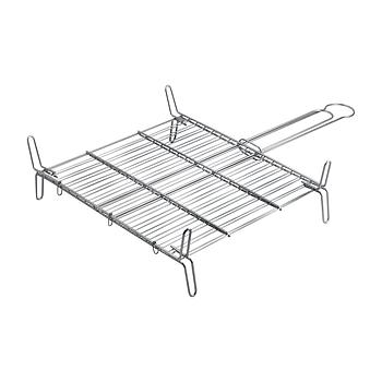 Grelha Dupla Zincada 50X50Cm Edm                            