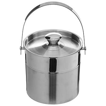 Balde Para Gelo Inox Parede Dupla Ø18X17.5Cm                