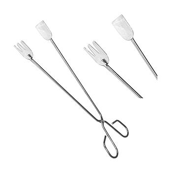 Pinças De Churrasco Aço Inox. 35Cm                          