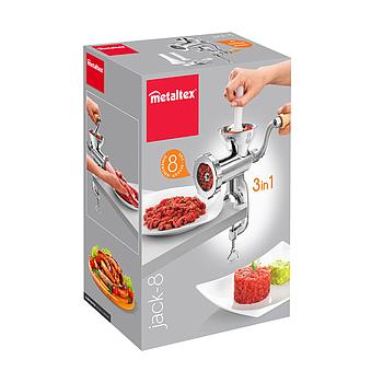 Picadora Manual  Jack-8 Versátil 3 Em 1 Metaltex            