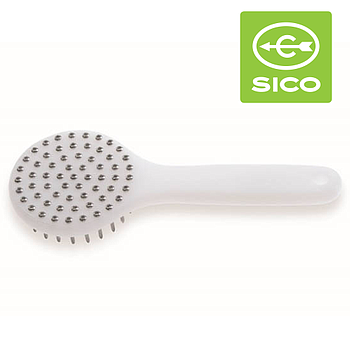 Escamador Branco Peixe C/ 62 Pregos Inox 24Cm Sico          