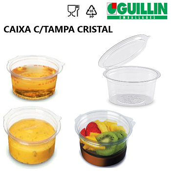 Caixa C/Tampa Olipack 125Ml  70X59Mm 27 Unid. Guillin       