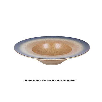 Prato Pasta Stoneware  Caribian  29X6Cm  Viejo Valle        