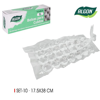 Conjunto De Sacos Para Fazer Gelo  10 Und.  Algon           