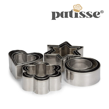 Conjunto De 12 Corta Massas Inox 01993 Patisse              