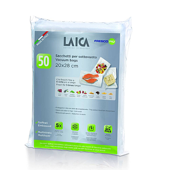 Pack De 50 Sacos Grofados  Vacuo 20X28Cm Vt3504 Laica       