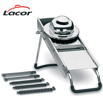 Mandolina Luxe Inox C/5 Laminas  14X42Cm  Lacor             