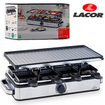 Raclette Grill Join  48X37.5X14.5Cm 8 Pessoas 1400W Lacor   