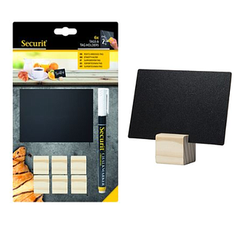 Pack 6 Soportes 9X10.5X0.3Cm Securit                        