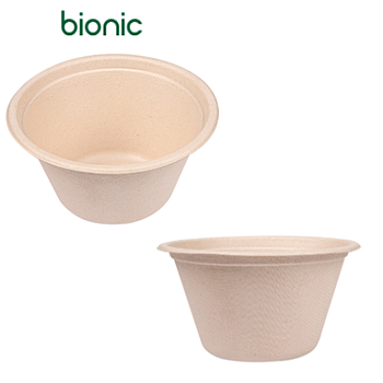 Saladeira Bionic 750Ml Natural 15,5X8,4Cm 50Unid.           