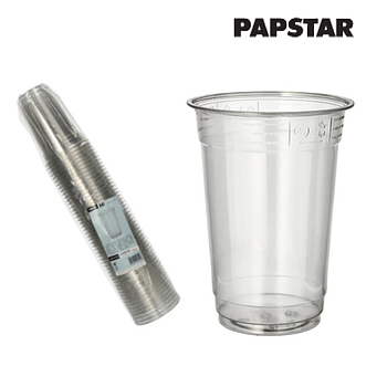 Copos Hurricane, Pet 0,4 L Ø 9,5X12,9Cm 50 Unidades         