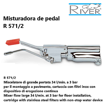 Misturadora De Pedal C/Dispositivo Continuo R 571/2 River   