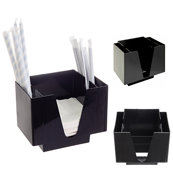 Organizer Balcão Abs Preto 19,4X14,2X13,6Cm                 