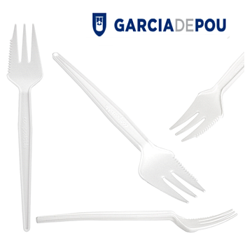 Garfo C/Faca 13 Cm Branco Cpla 100 Unidades                 