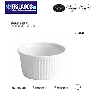 Pack De 6 Ramequim Porcelana 6X3Cm Viejo Valle              