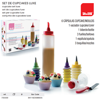 Conjunto De Cupcakes Luxe 15 Peças Ibili                    
