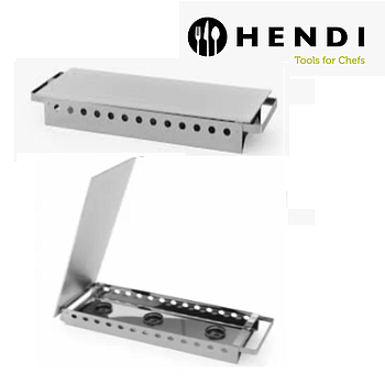 Aquecedor De Pratos Inox  450X180X65Mm P/3 Velas Hendi      