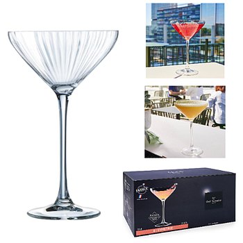 Conjunto De 6 Cálices Cocktail 21 Cl Symetrie C&S           