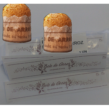 Pack De Cintas Para Bolo De Arroz 21X5Cm  900 Unid.         