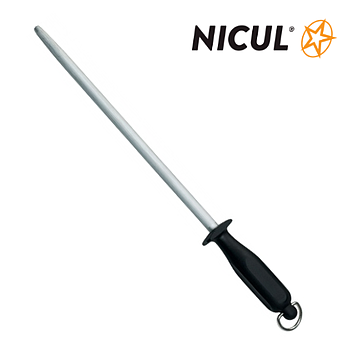 Fuzil  Helicoidal  12"  31Cm Cabo Pom Preto Nicul           